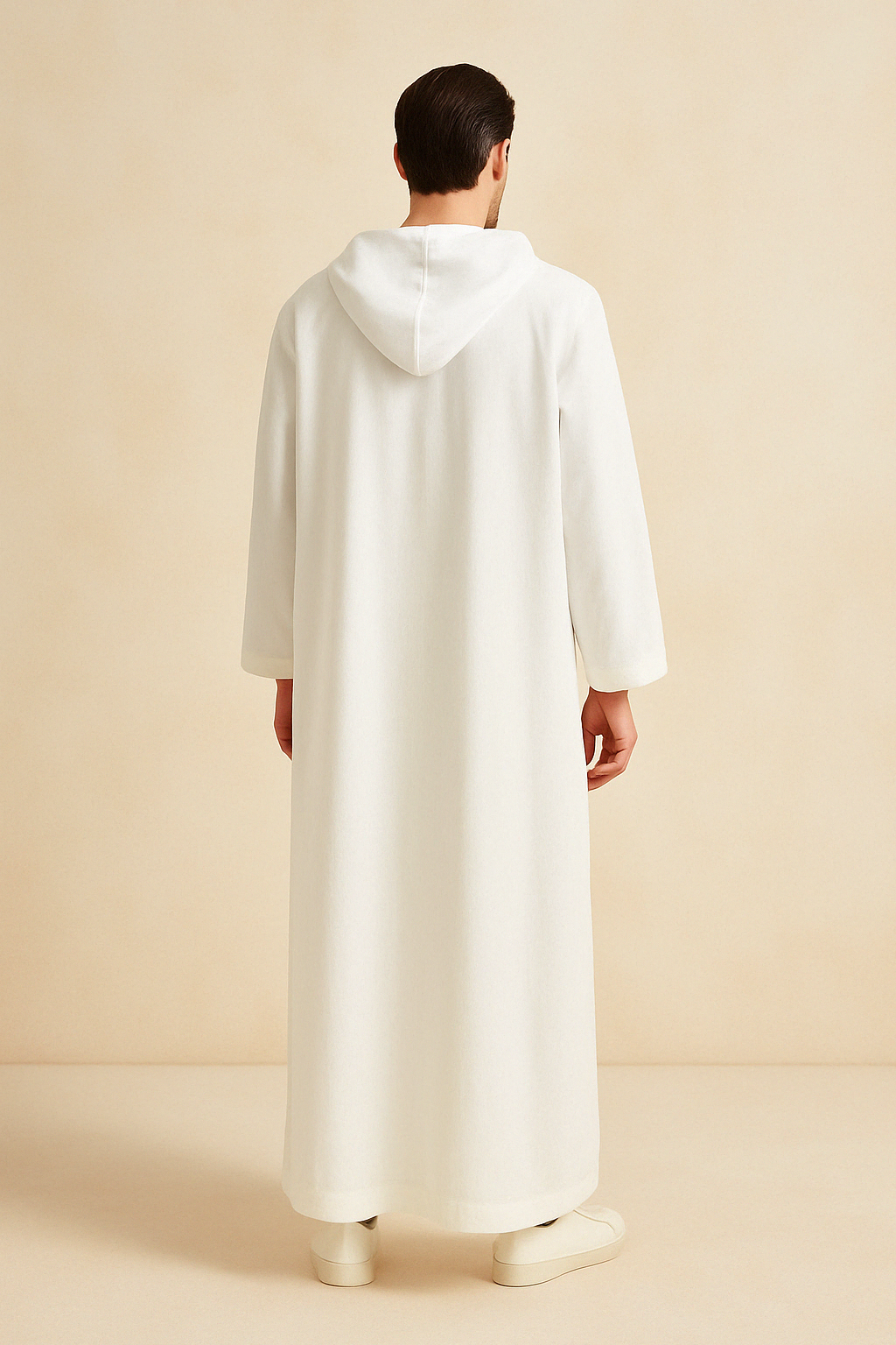 Qamis Homme à Capuche – Lin Respirant & Élégant - Muslim Essentials