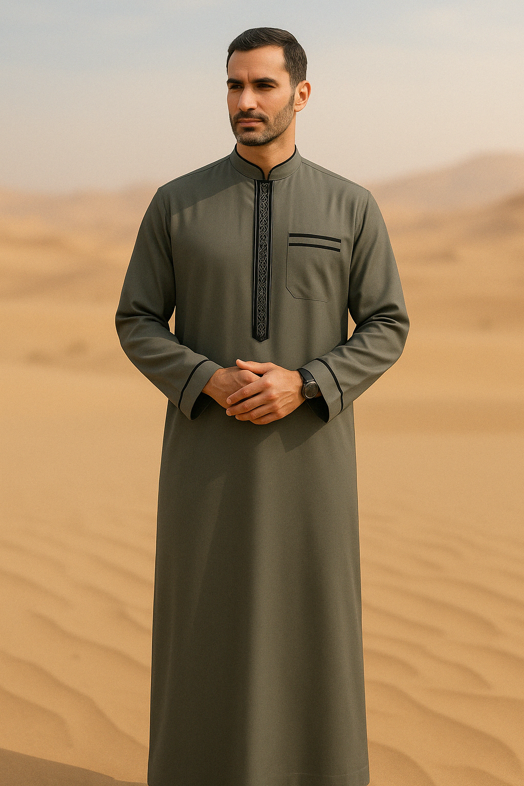 Qamis Al-Rāhil – Élégance Décontractée, Confort Toute l’Année - Muslim Essentials