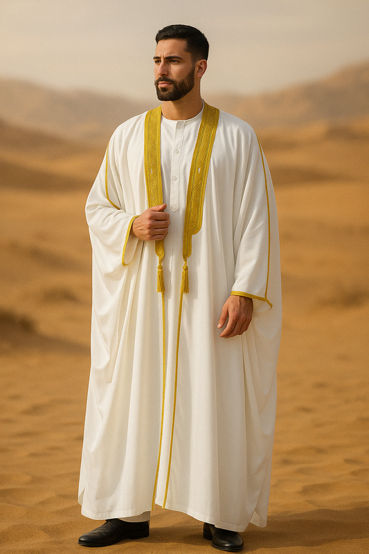 Kaftan Traditionnel pour Eid et Ramadan, Kimono Arabe Ouvert, Abaya Marocaine - Muslim Essentials