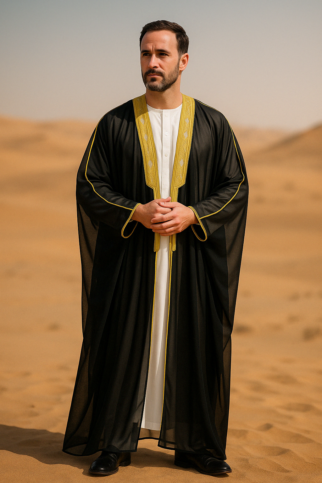 Kaftan Traditionnel pour Eid et Ramadan, Kimono Arabe Ouvert, Abaya Marocaine - Muslim Essentials