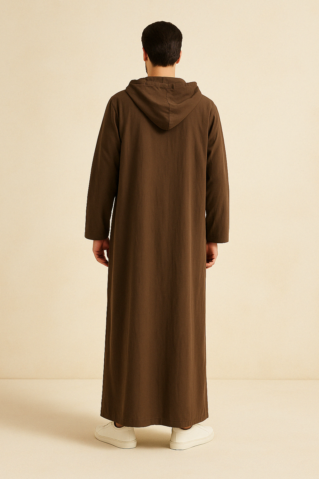 Qamis Homme à Capuche – Lin Respirant & Élégant - Muslim Essentials
