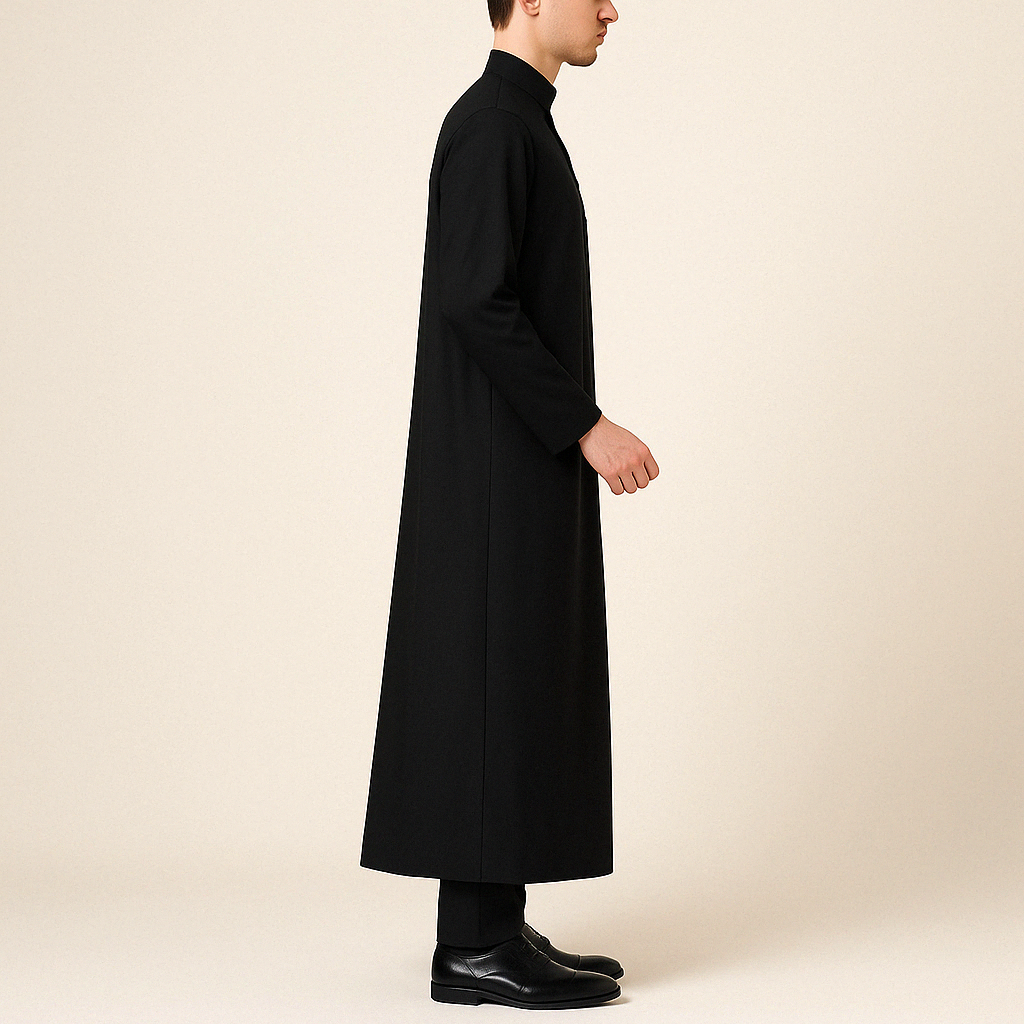 Qamis Homme à Manches Longues en Polyester Broadcloth – Élégance et Tradition - Muslim Essentials