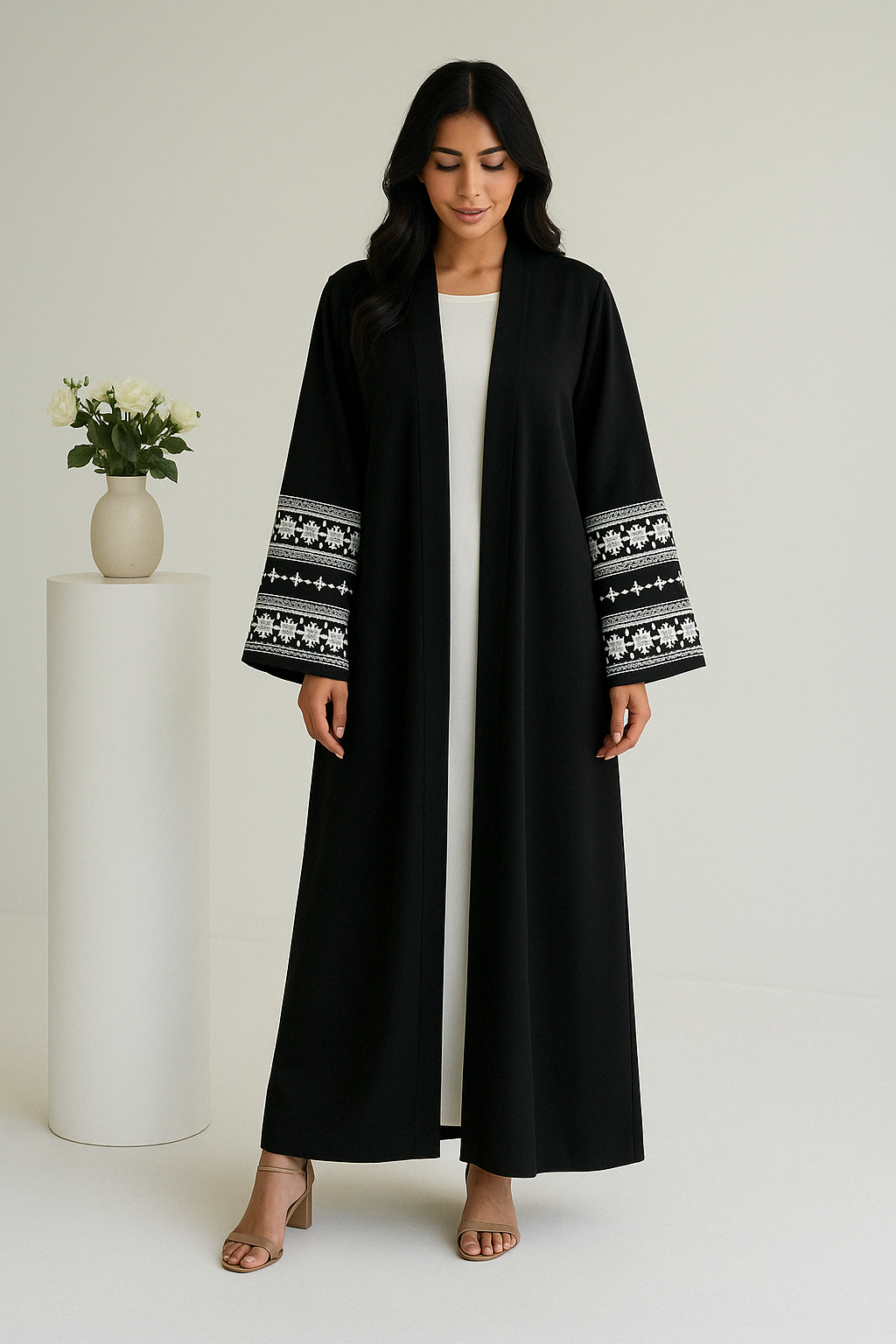 Abaya Brodée Élégante – Spécial Ramadan & Eid - Muslim Essentials
