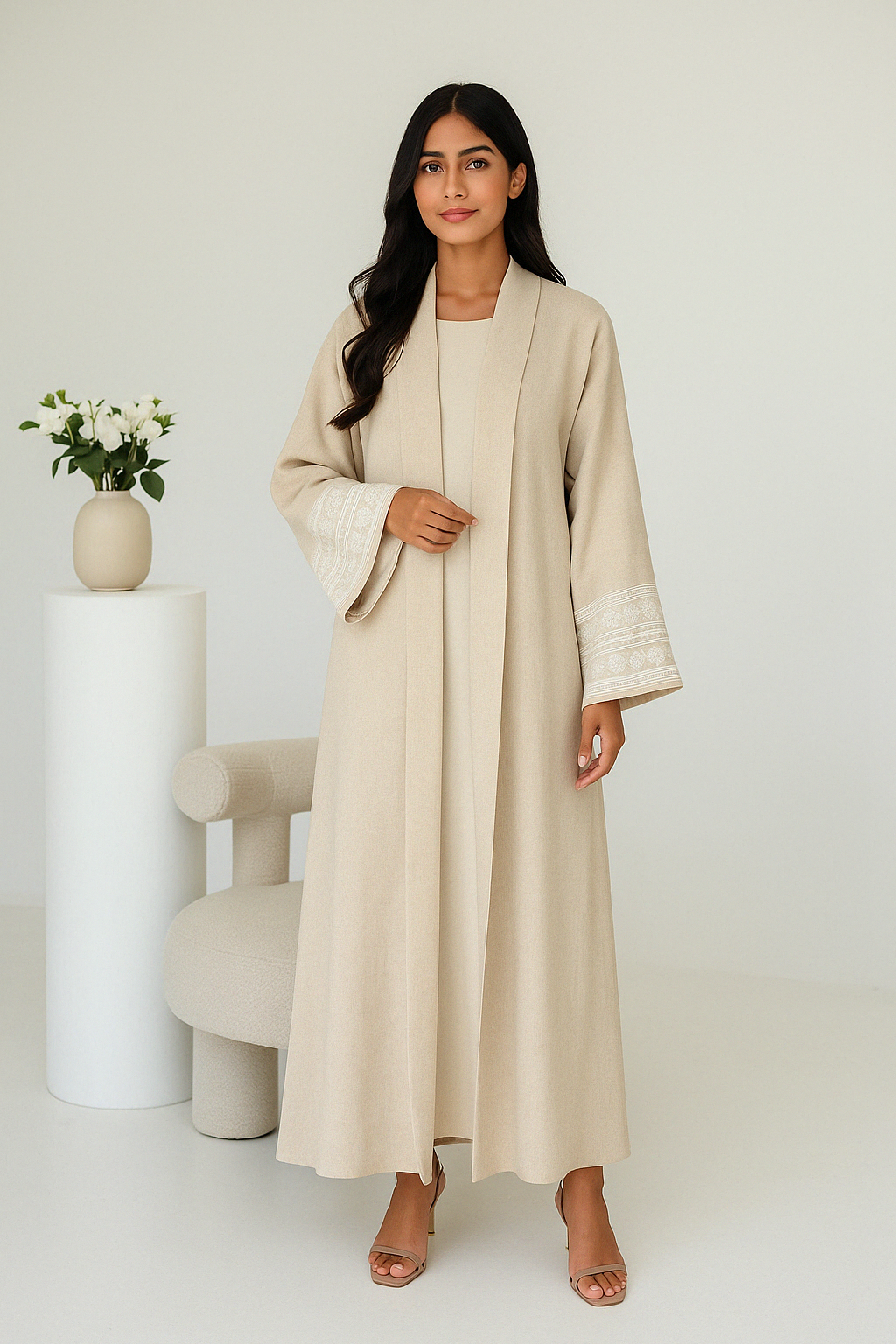 Abaya Brodée Élégante – Spécial Ramadan & Eid - Muslim Essentials