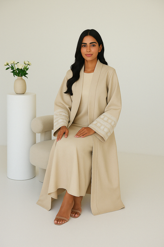 Abaya Brodée Élégante – Spécial Ramadan & Eid - Muslim Essentials