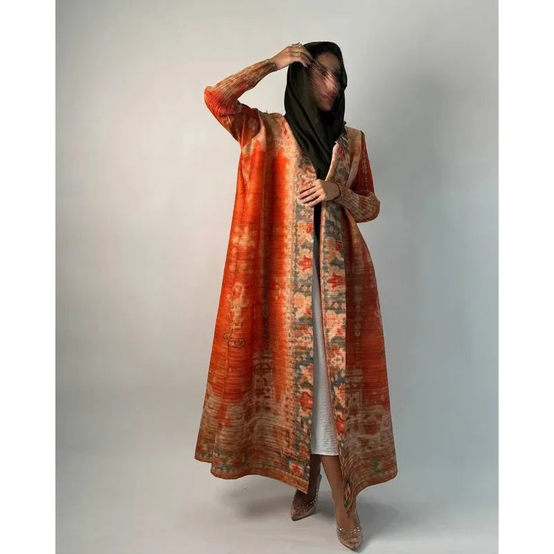 Abaya KAF - Robe Longue Musulmane Ouverte, Cardigan Classique, Taille S-XXL - Muslim Essentials