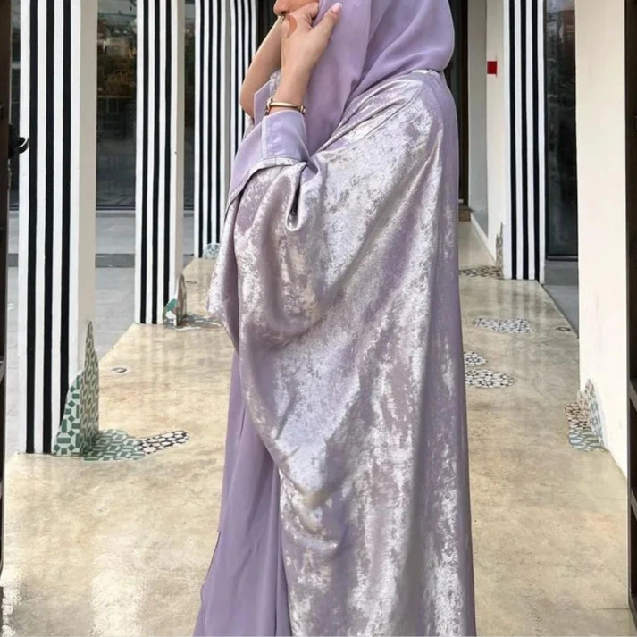 Abaya Satin Brillant – Élégance Dubaï pour Ramadan & Eid - Muslim Essentials