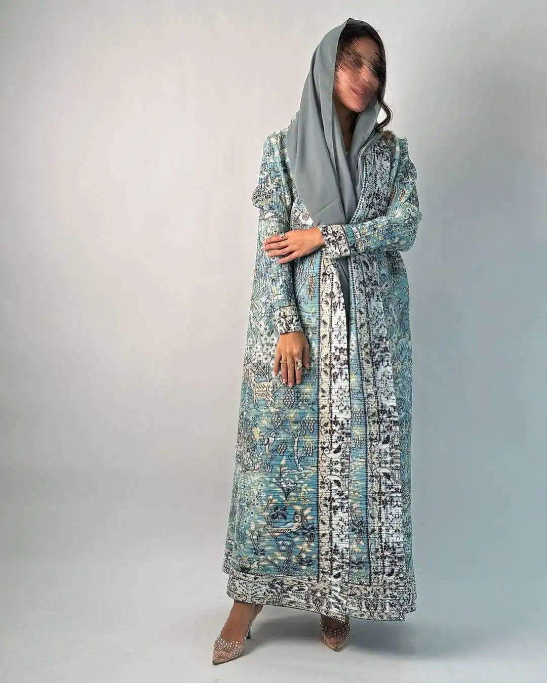 Abaya KAF - Robe Longue Musulmane Ouverte, Cardigan Classique, Taille S-XXL - Muslim Essentials