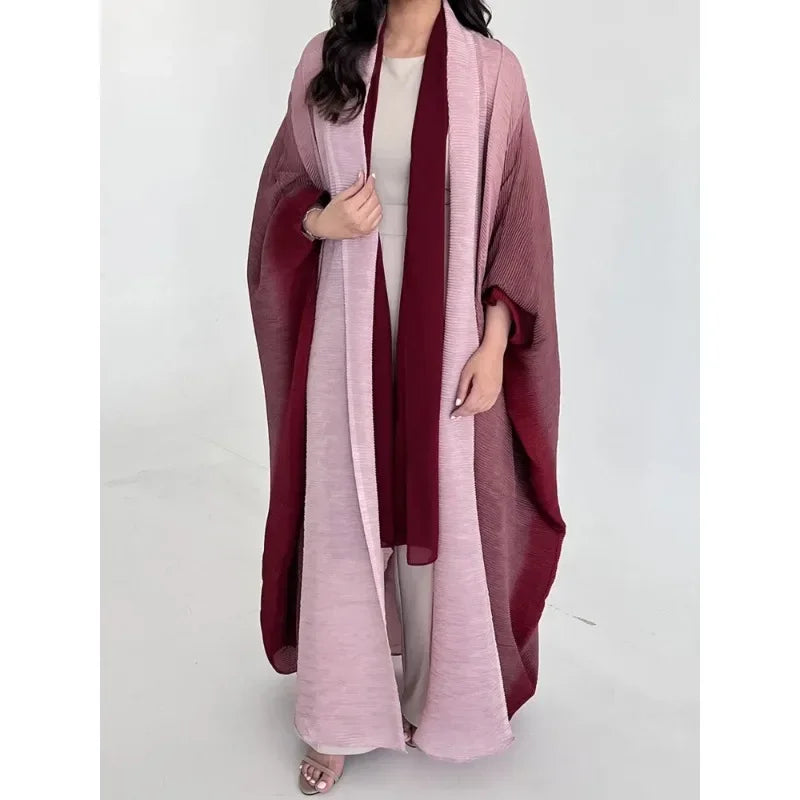 Manteau Long Femme Effet Froissé – Élégance Vintage & Confort Absolu - Muslim Essentials
