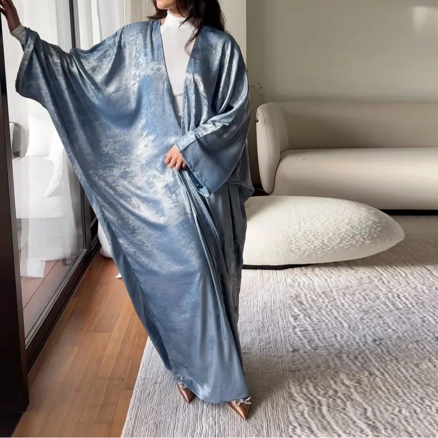 Abaya Satin Brillant – Élégance Dubaï pour Ramadan & Eid - Muslim Essentials