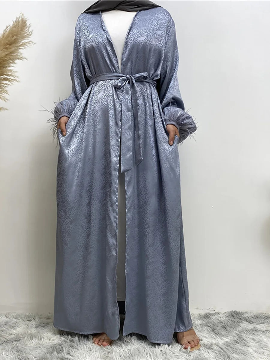 Chaomeng Abaya Femme Musulmane - Robe Modeste Dubai Kaftan Islamique - Muslim Essentials