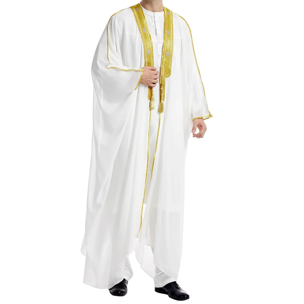 Kaftan Traditionnel pour Eid et Ramadan, Kimono Arabe Ouvert, Abaya Marocaine - Muslim Essentials