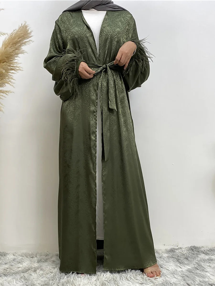 Chaomeng Abaya Femme Musulmane - Robe Modeste Dubai Kaftan Islamique - Muslim Essentials