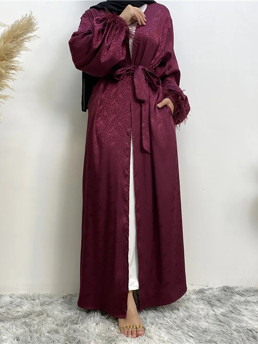 Chaomeng Abaya Femme Musulmane - Robe Modeste Dubai Kaftan Islamique - Muslim Essentials