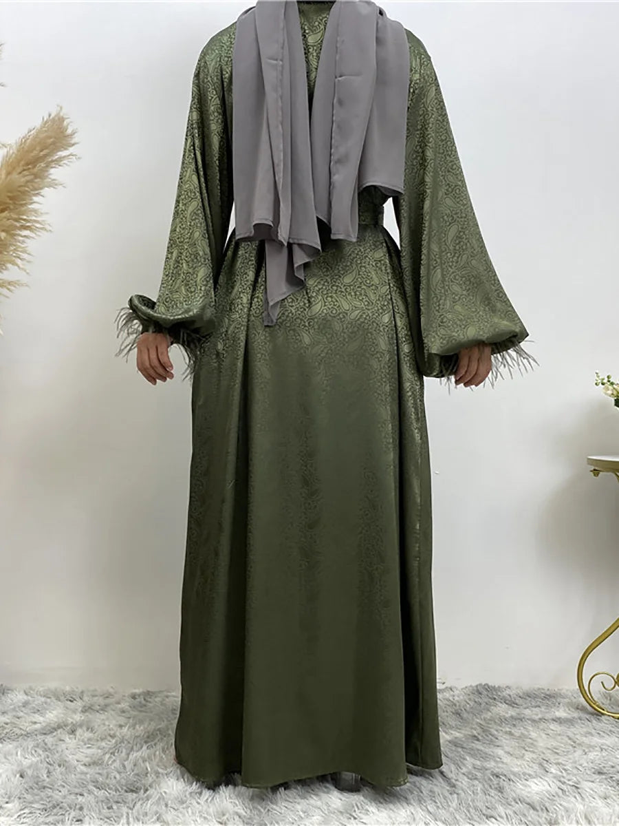 Chaomeng Abaya Femme Musulmane - Robe Modeste Dubai Kaftan Islamique - Muslim Essentials
