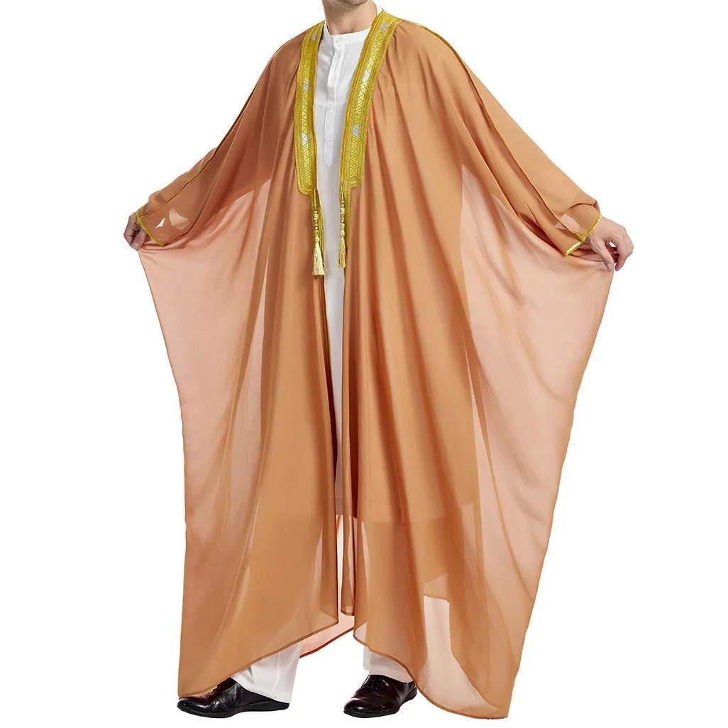 Kaftan Traditionnel pour Eid et Ramadan, Kimono Arabe Ouvert, Abaya Marocaine - Muslim Essentials