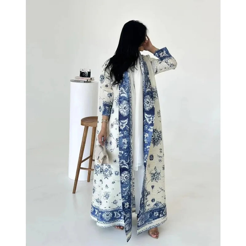 Abaya KAF - Robe Longue Musulmane Ouverte, Cardigan Classique, Taille S-XXL - Muslim Essentials