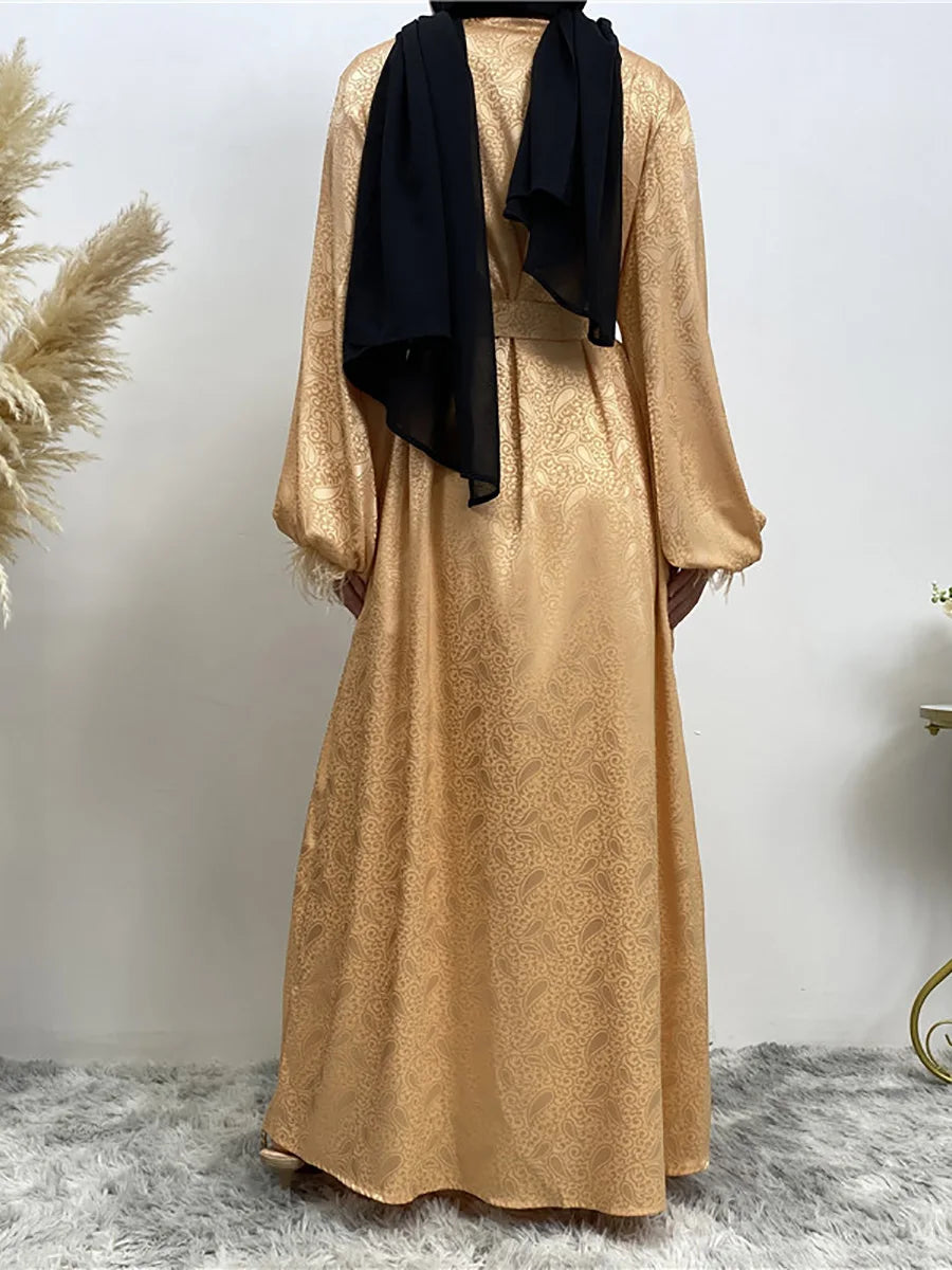 Chaomeng Abaya Femme Musulmane - Robe Modeste Dubai Kaftan Islamique - Muslim Essentials