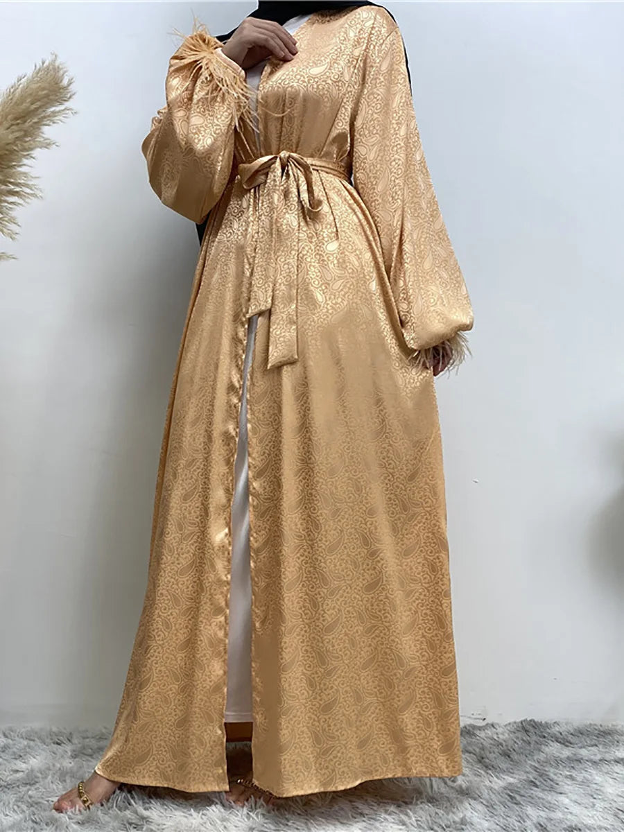 Chaomeng Abaya Femme Musulmane - Robe Modeste Dubai Kaftan Islamique - Muslim Essentials