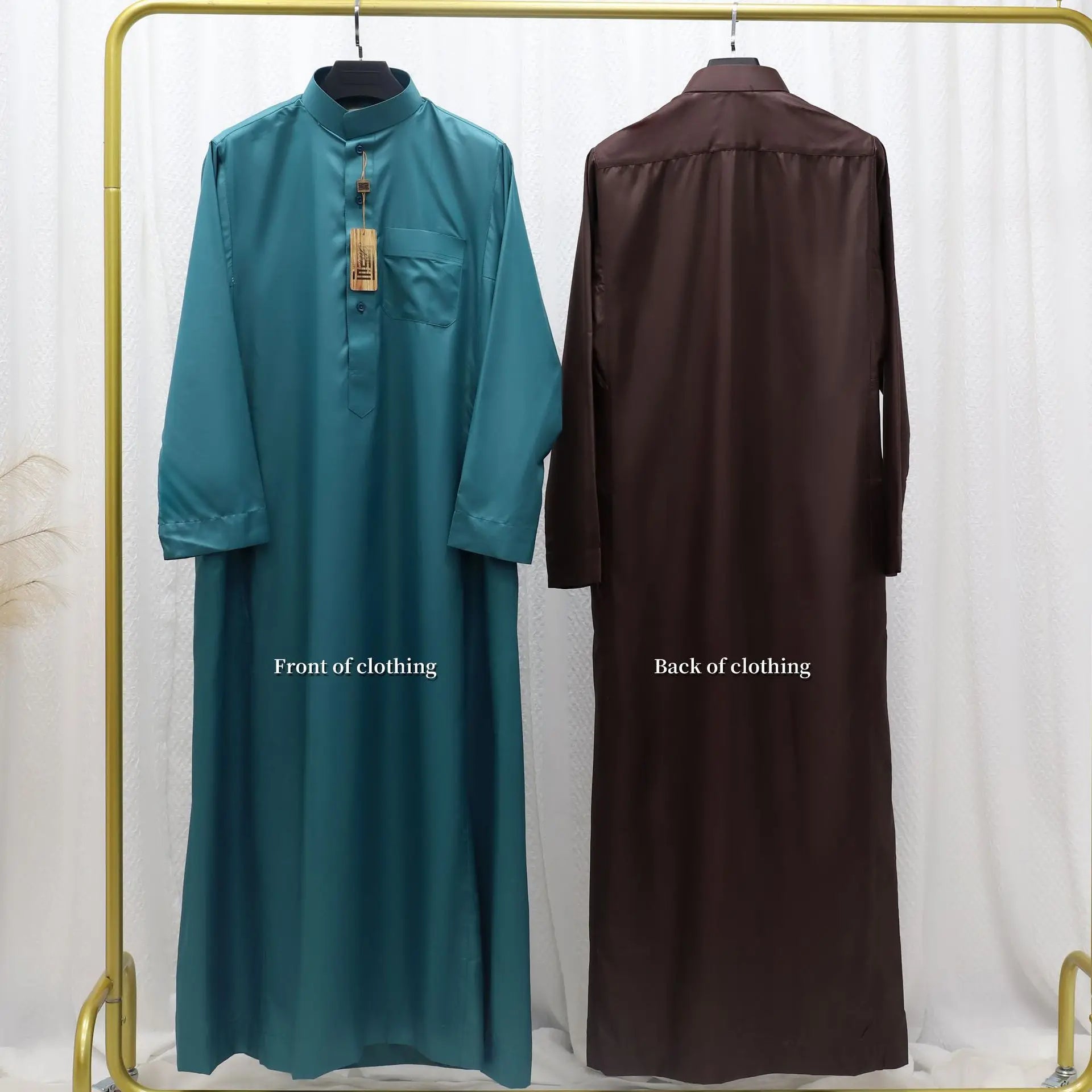 Robe Homme Luxe pour Eid – Style Dubai, Kimono Modeste et Élégant - Muslim Essentials