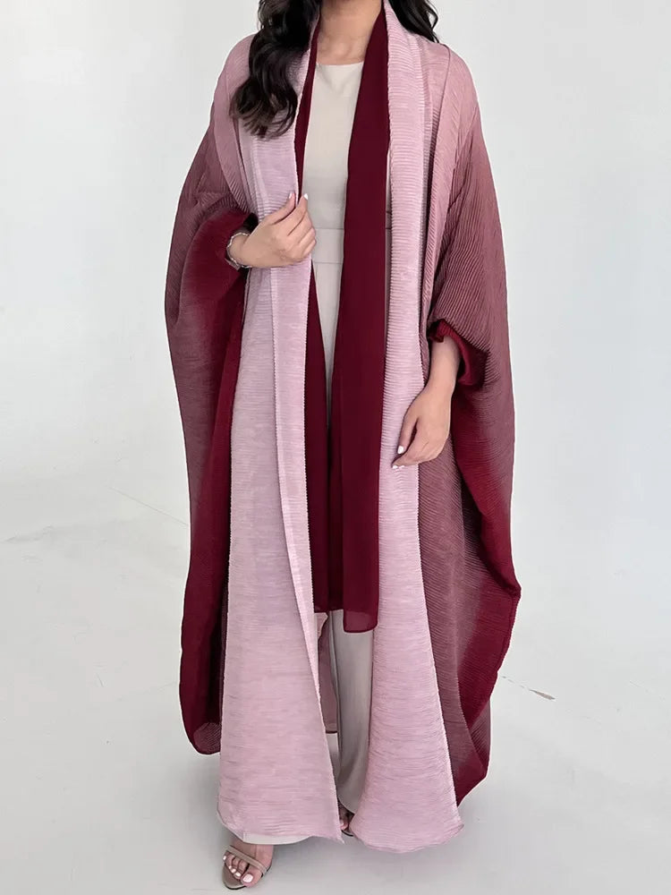 Manteau Long Femme Effet Froissé – Élégance Vintage & Confort Absolu - Muslim Essentials