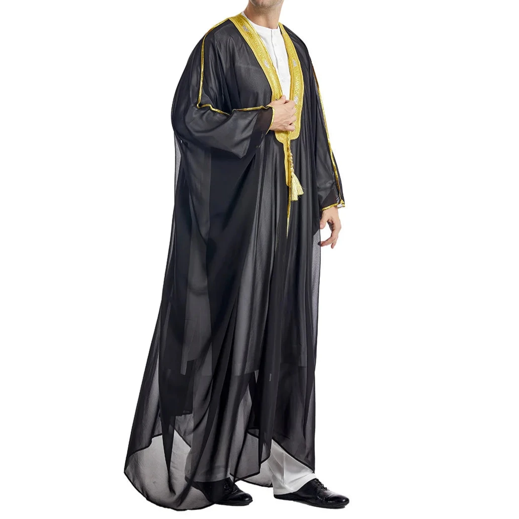 Kaftan Traditionnel pour Eid et Ramadan, Kimono Arabe Ouvert, Abaya Marocaine - Muslim Essentials