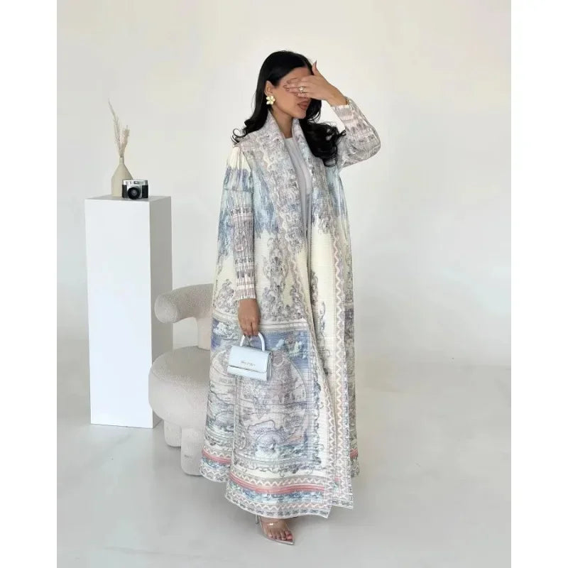 Abaya KAF - Robe Longue Musulmane Ouverte, Cardigan Classique, Taille S-XXL - Muslim Essentials