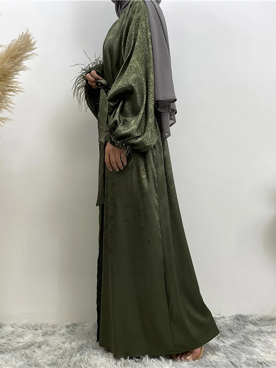 Chaomeng Abaya Femme Musulmane - Robe Modeste Dubai Kaftan Islamique - Muslim Essentials