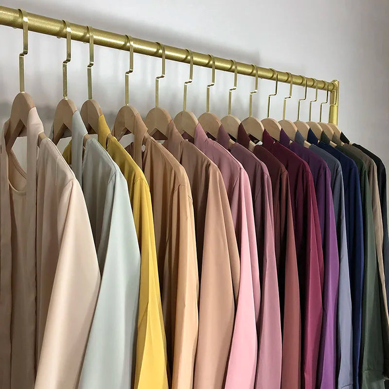 15 Colors Basic Plain Nida Abaya With Free Belt High Quality Muslim Women Modest Simple Dress EID Ramadan Islamic Clothing - Muslim Essentials