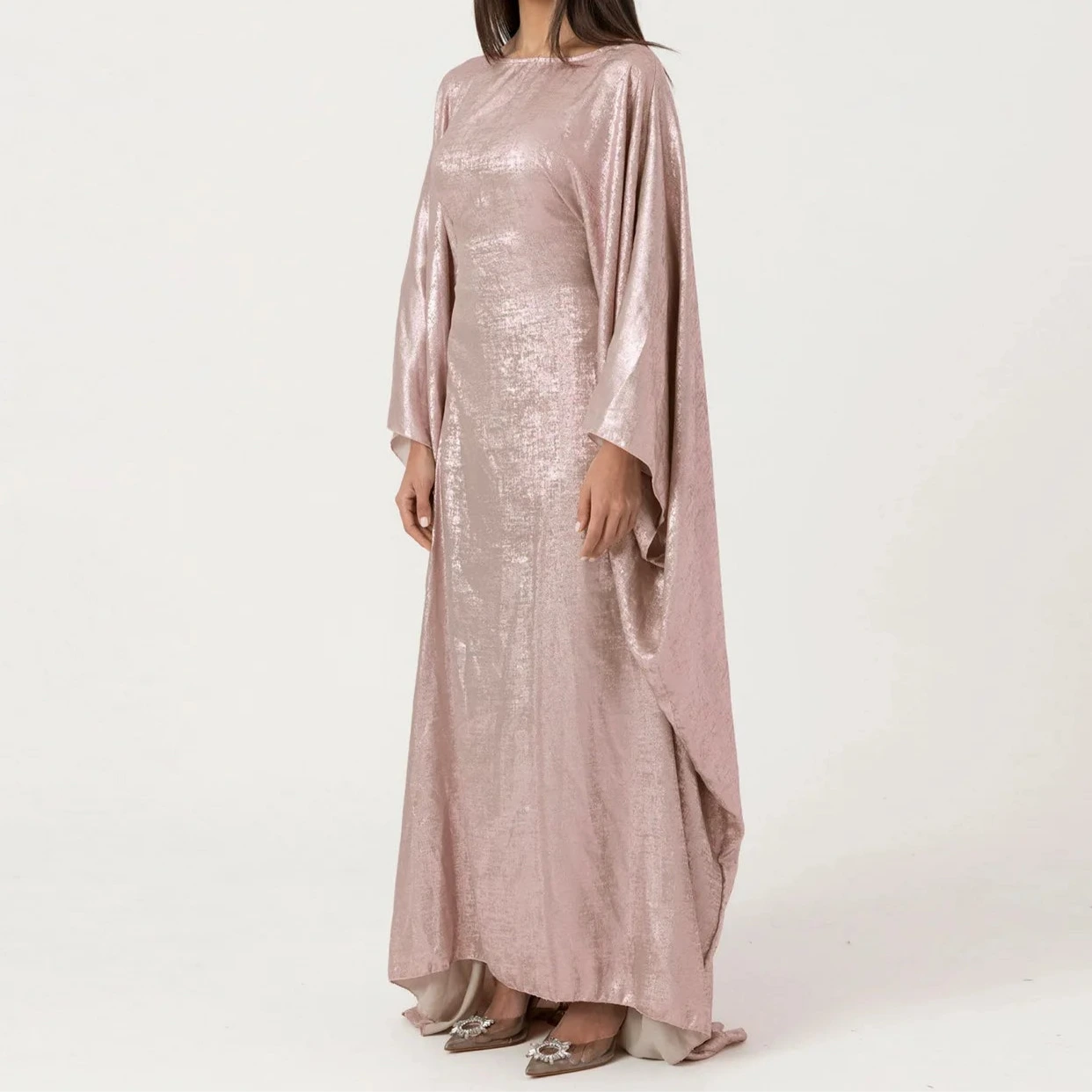 Robe Modeste Brillante – Kaftan Musulman avec Ceinture à Nouer pour Femmes - Muslim Essentials