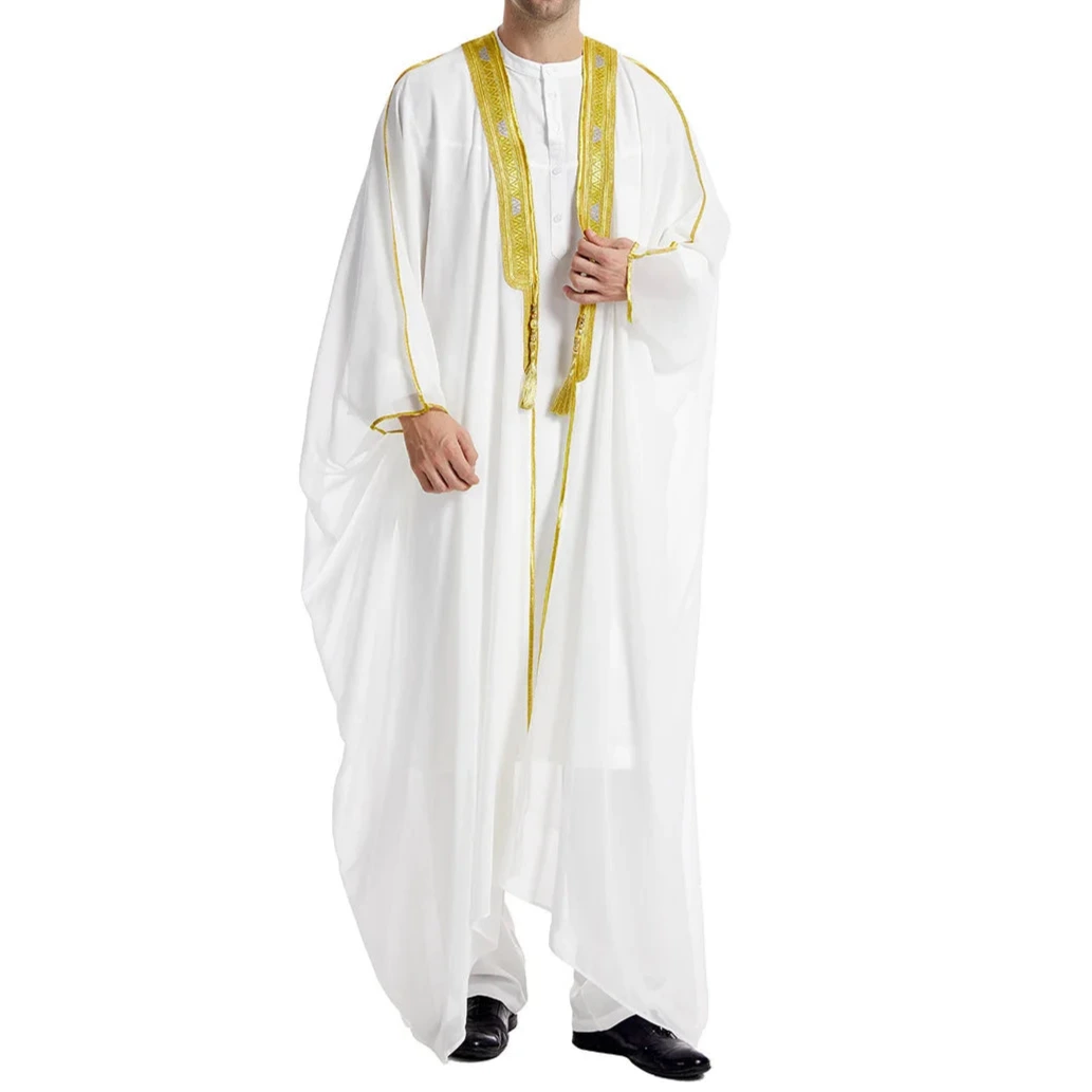 Kaftan Traditionnel pour Eid et Ramadan, Kimono Arabe Ouvert, Abaya Marocaine - Muslim Essentials