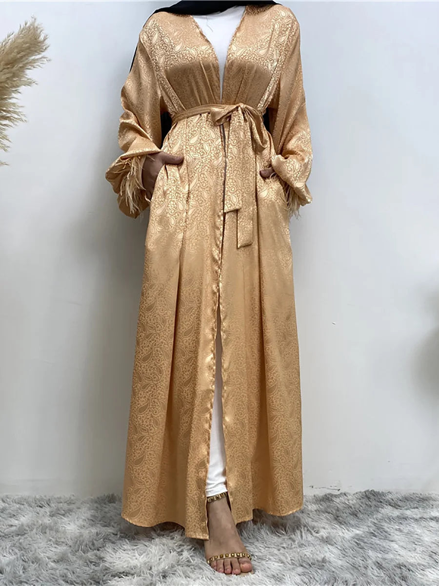Chaomeng Abaya Femme Musulmane - Robe Modeste Dubai Kaftan Islamique - Muslim Essentials