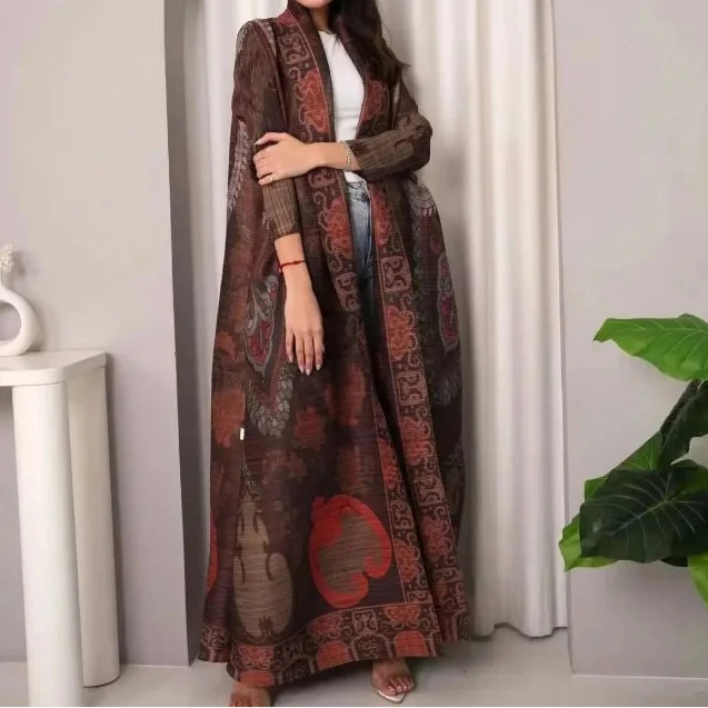 Abaya KAF - Robe Longue Musulmane Ouverte, Cardigan Classique, Taille S-XXL - Muslim Essentials