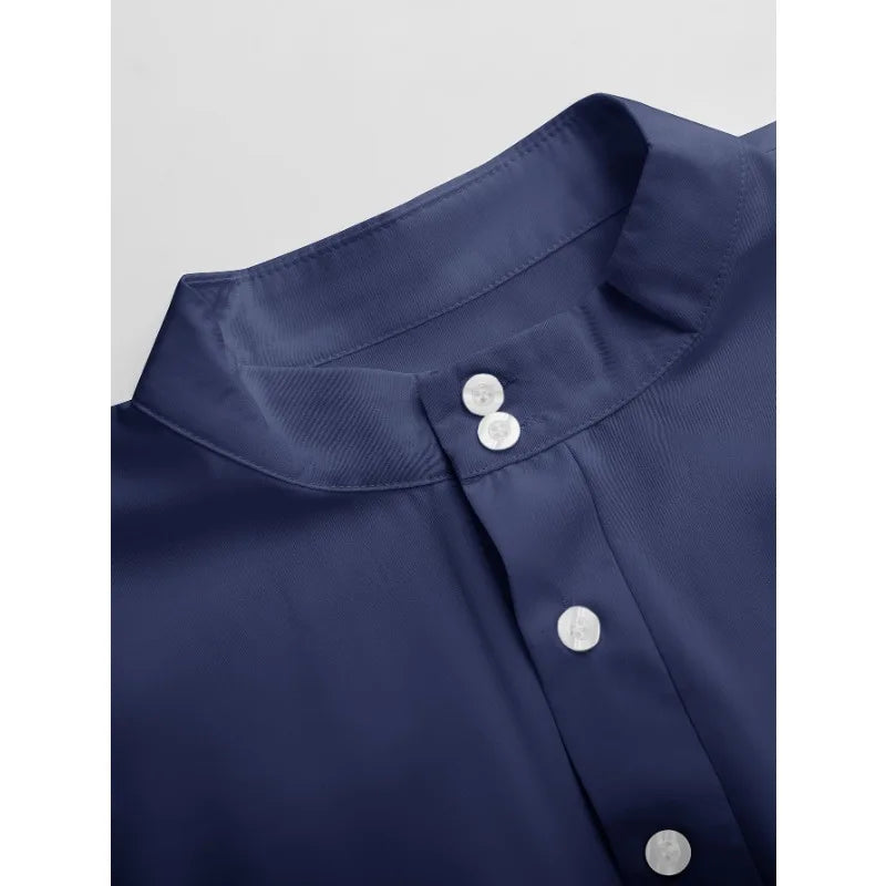 Qamis Homme à Manches Longues en Polyester Broadcloth – Élégance et Tradition - Muslim Essentials