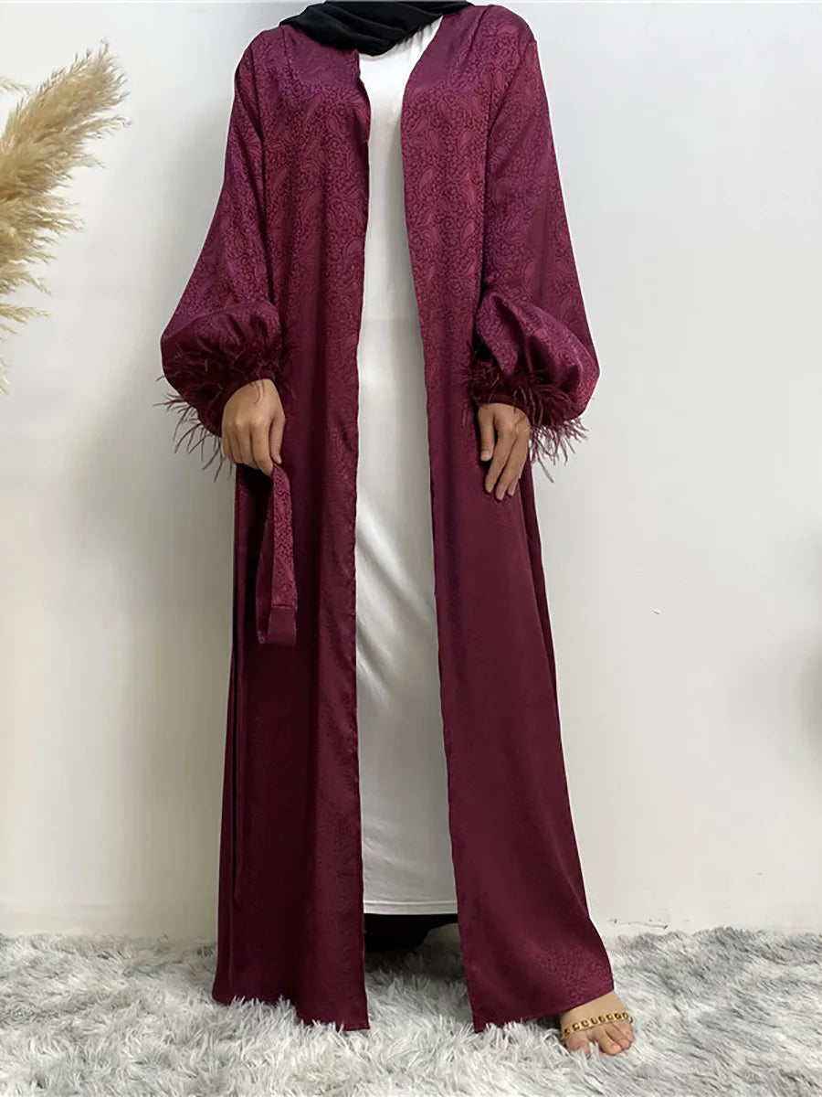 Chaomeng Abaya Femme Musulmane - Robe Modeste Dubai Kaftan Islamique - Muslim Essentials