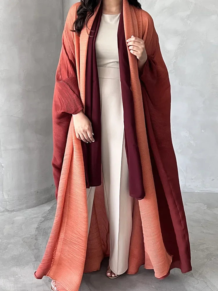 Manteau Long Femme Effet Froissé – Élégance Vintage & Confort Absolu - Muslim Essentials