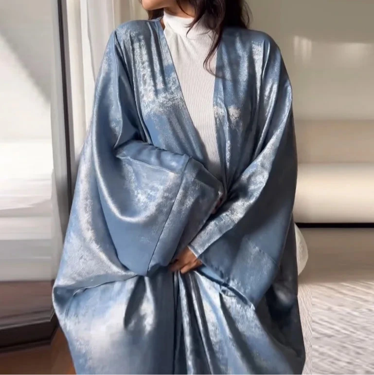 Abaya Satin Brillant – Élégance Dubaï pour Ramadan & Eid - Muslim Essentials