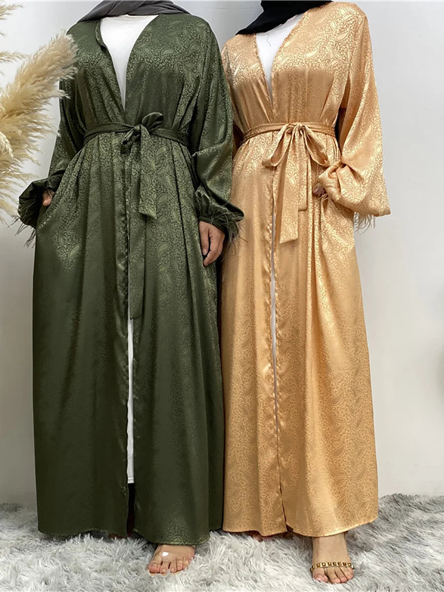 Chaomeng Abaya Femme Musulmane - Robe Modeste Dubai Kaftan Islamique - Muslim Essentials