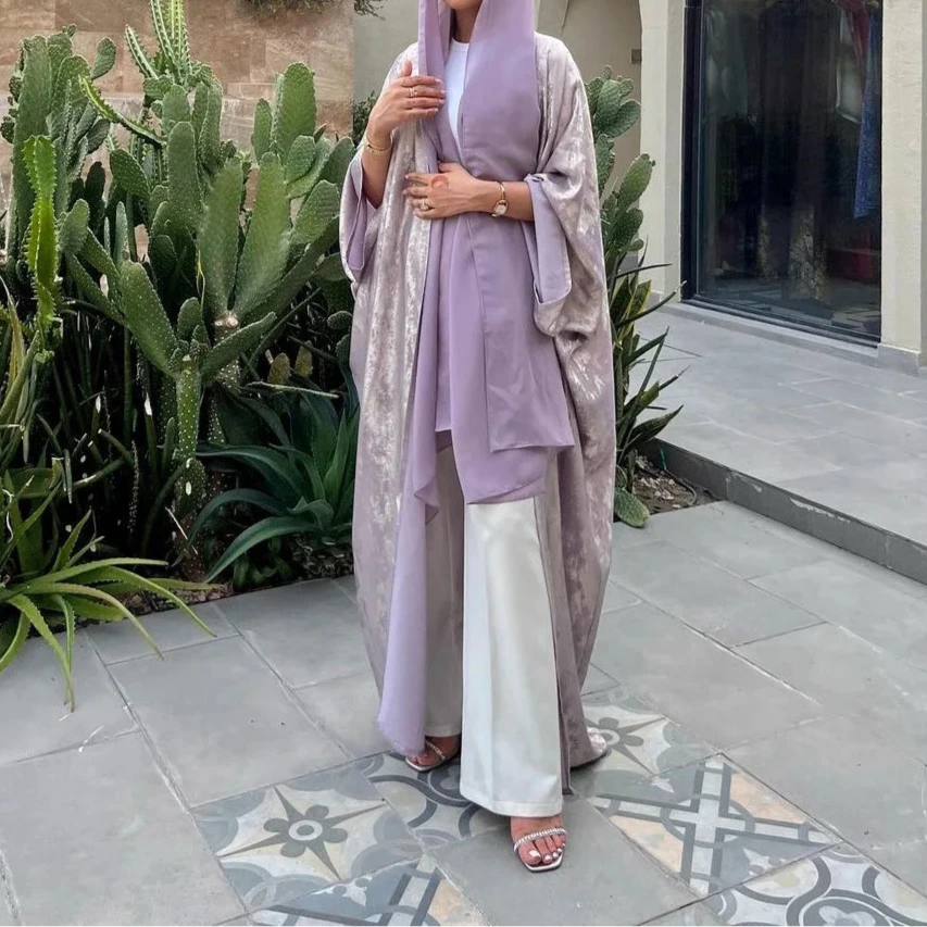 Abaya Satin Brillant – Élégance Dubaï pour Ramadan & Eid - Muslim Essentials