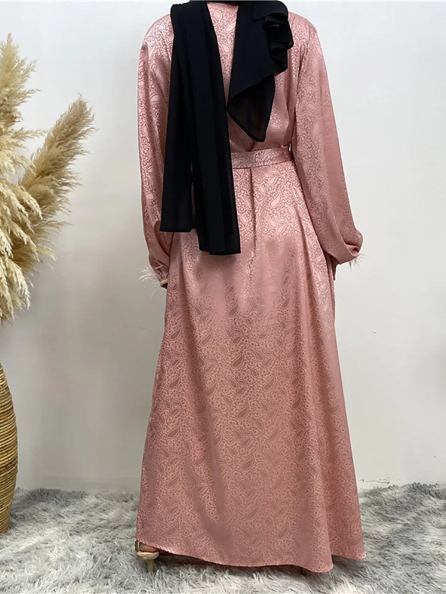 Chaomeng Abaya Femme Musulmane - Robe Modeste Dubai Kaftan Islamique - Muslim Essentials