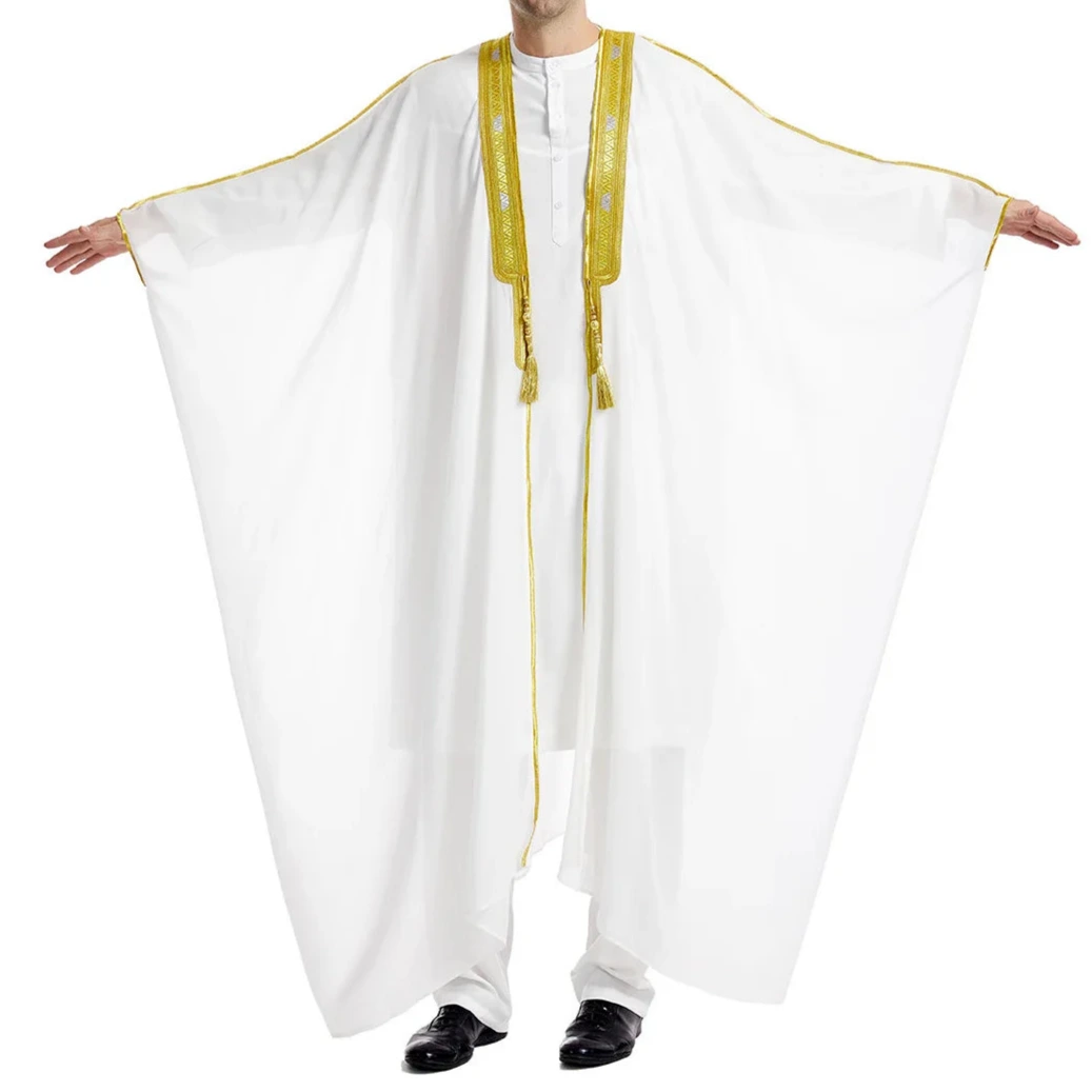 Kaftan Traditionnel pour Eid et Ramadan, Kimono Arabe Ouvert, Abaya Marocaine - Muslim Essentials