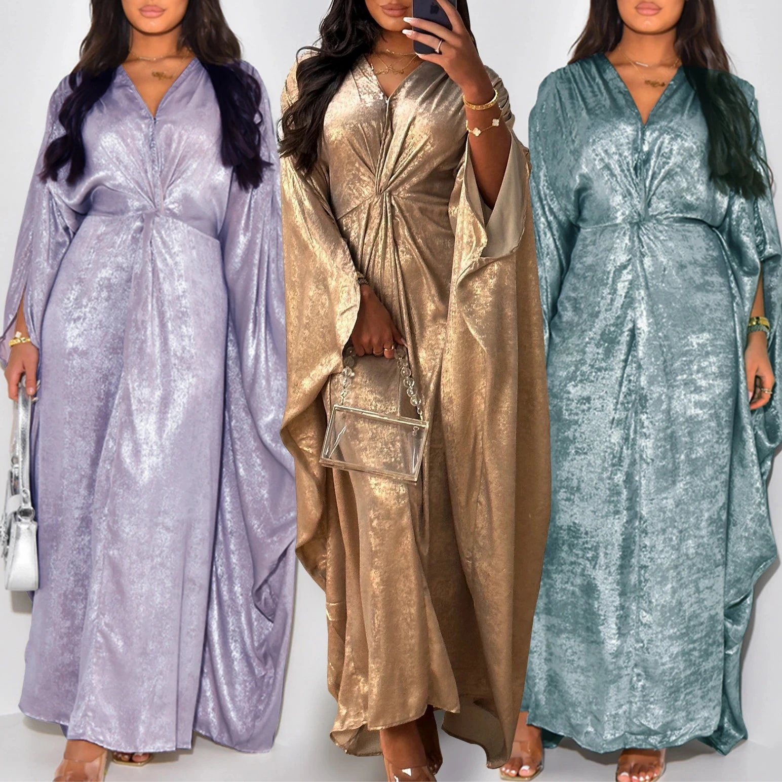 Abaya Modeste et Élégante 2024 – Robe Style Dubai Abaya Kaftan - Muslim Essentials