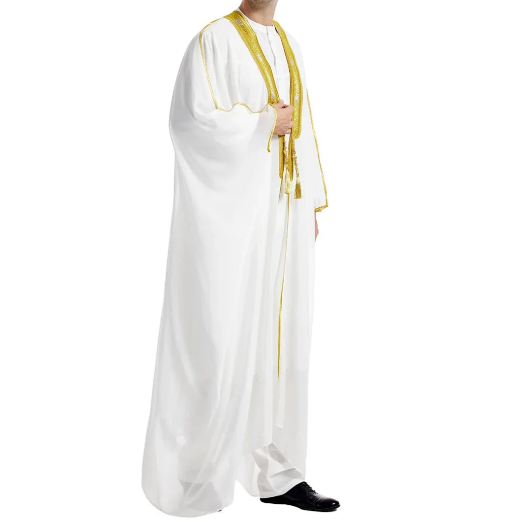 Kaftan Traditionnel pour Eid et Ramadan, Kimono Arabe Ouvert, Abaya Marocaine - Muslim Essentials