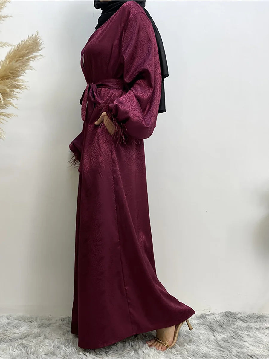 Chaomeng Abaya Femme Musulmane - Robe Modeste Dubai Kaftan Islamique - Muslim Essentials