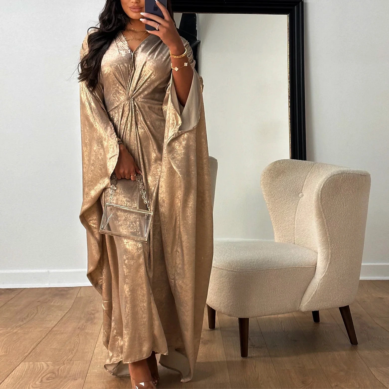 Abaya Modeste et Élégante 2024 – Robe Style Dubai Abaya Kaftan - Muslim Essentials