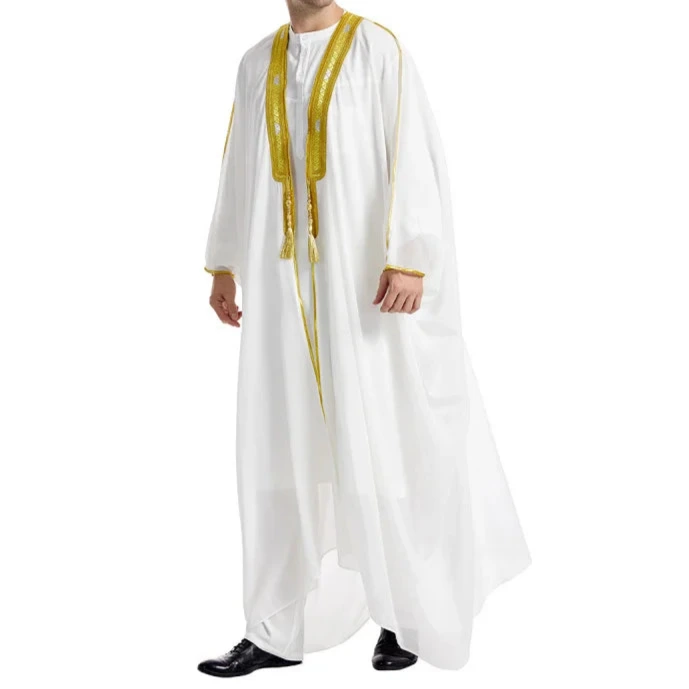Kaftan Traditionnel pour Eid et Ramadan, Kimono Arabe Ouvert, Abaya Marocaine - Muslim Essentials