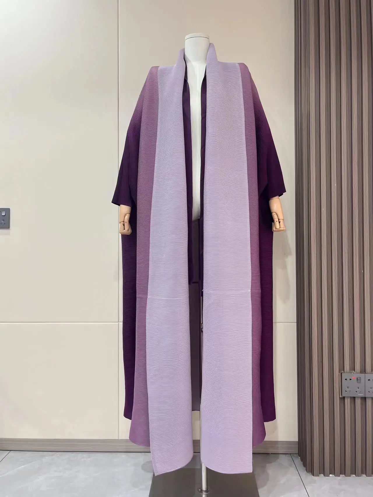 Manteau Long Femme Effet Froissé – Élégance Vintage & Confort Absolu - Muslim Essentials