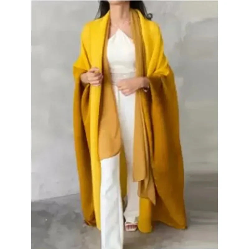 Manteau Long Femme Effet Froissé – Élégance Vintage & Confort Absolu - Muslim Essentials